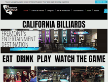 Tablet Screenshot of californiabilliards.com